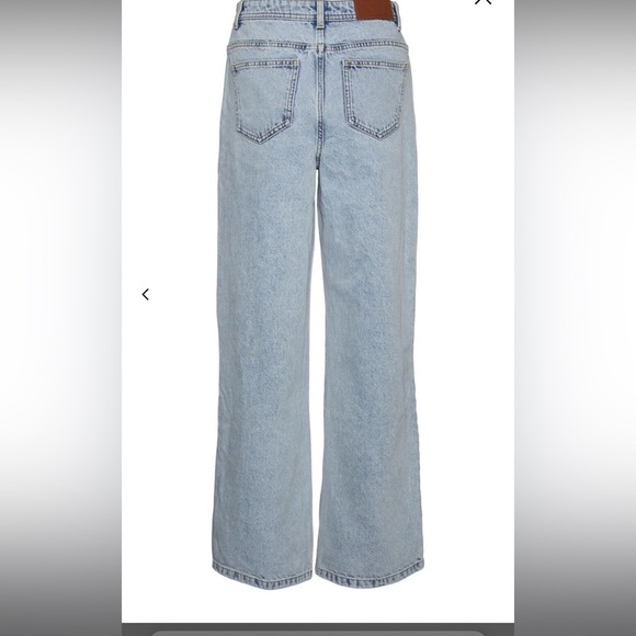 Noisy May Drew Regular Fit High Waist Wide Leg Jeans - Picture 8 of 8